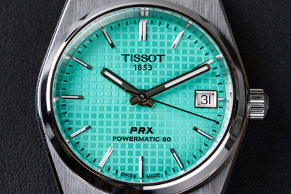 Tissot PRX Powermatic 80 – 35mm Tiffany Blue Dial